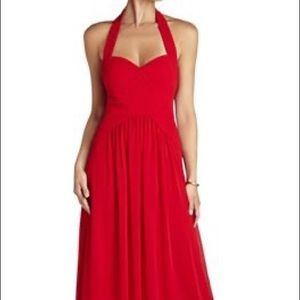 BCBG Max Azria red gown